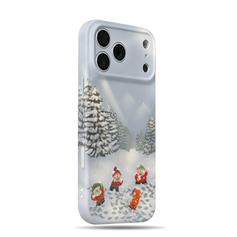 南方公园雪仗磨砂磁吸手机壳大孔亮面硬壳适用苹果iphone18promax华为PURAXVIEWOPPORENO13PRO1加ACE3V