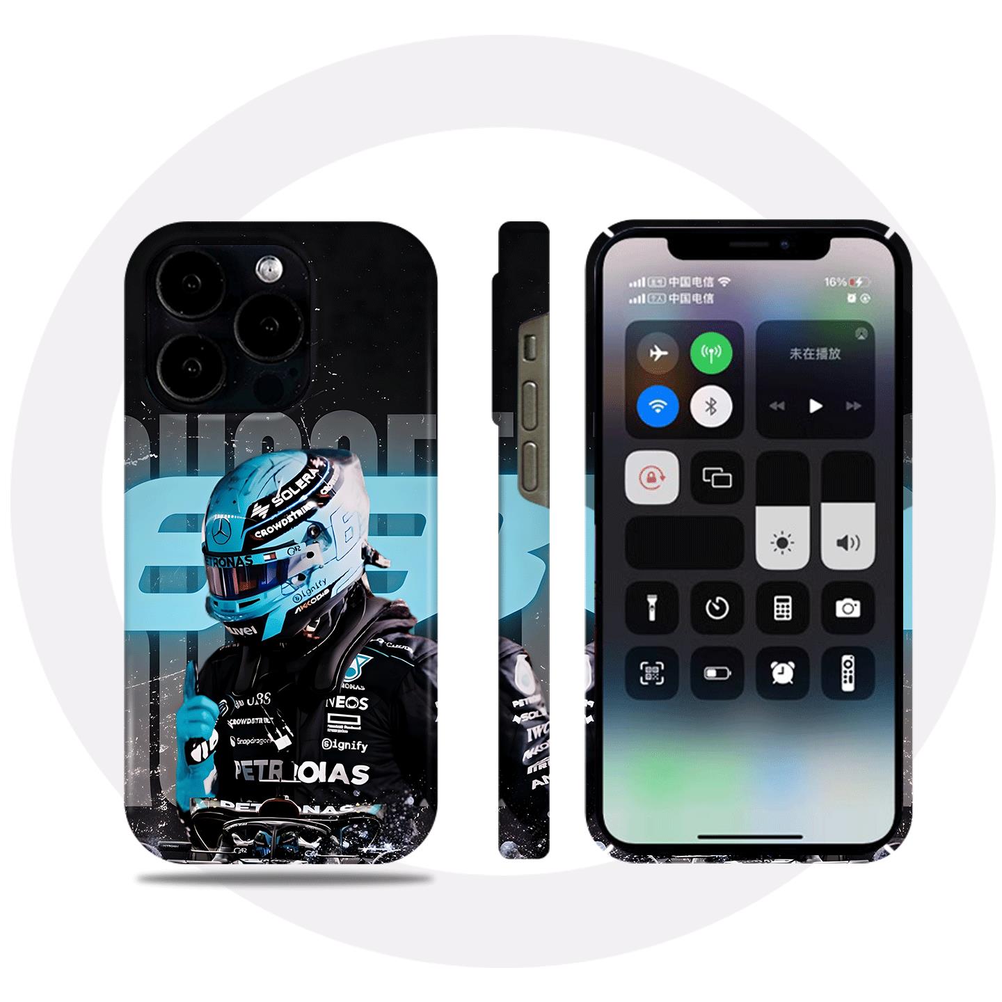 奔驰F1车手硬壳磨砂磁吸手机壳适用苹果iphone17promax华为OPPOFINDX9PROFINDX8至尊P80ULTRA小米14pro