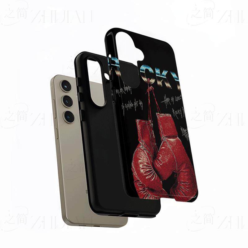 洛奇拳击手套磨砂磁吸手机壳大孔亮面硬壳适用苹果iphone18promax华为PURAXVIEWIQOO13小米12PRO