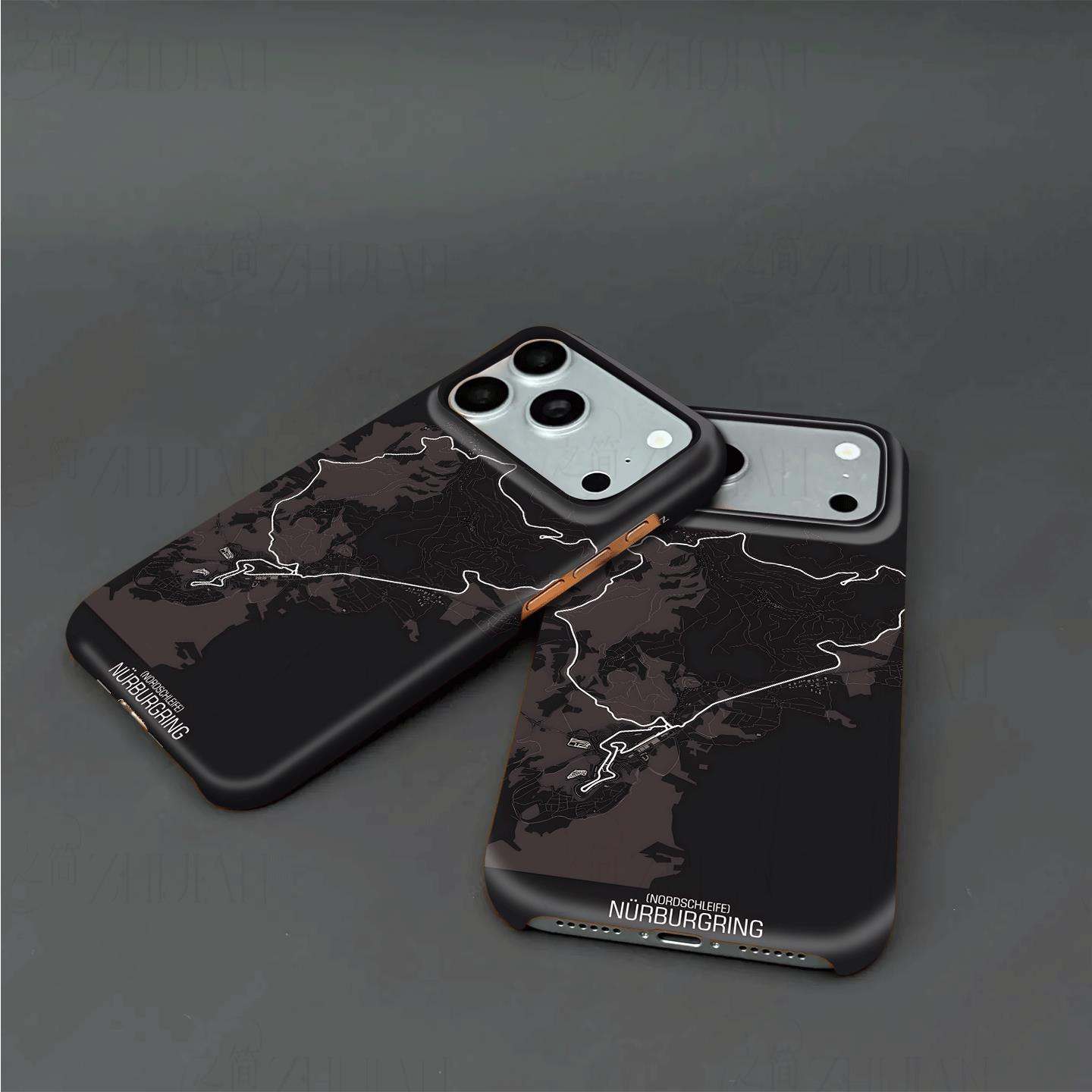 纽博格林赛道硬壳磨砂磁吸手机壳适用苹果iphone17promax华为小米15PROMATE80PROMAX三星S25ULTRAVIVOX200至
