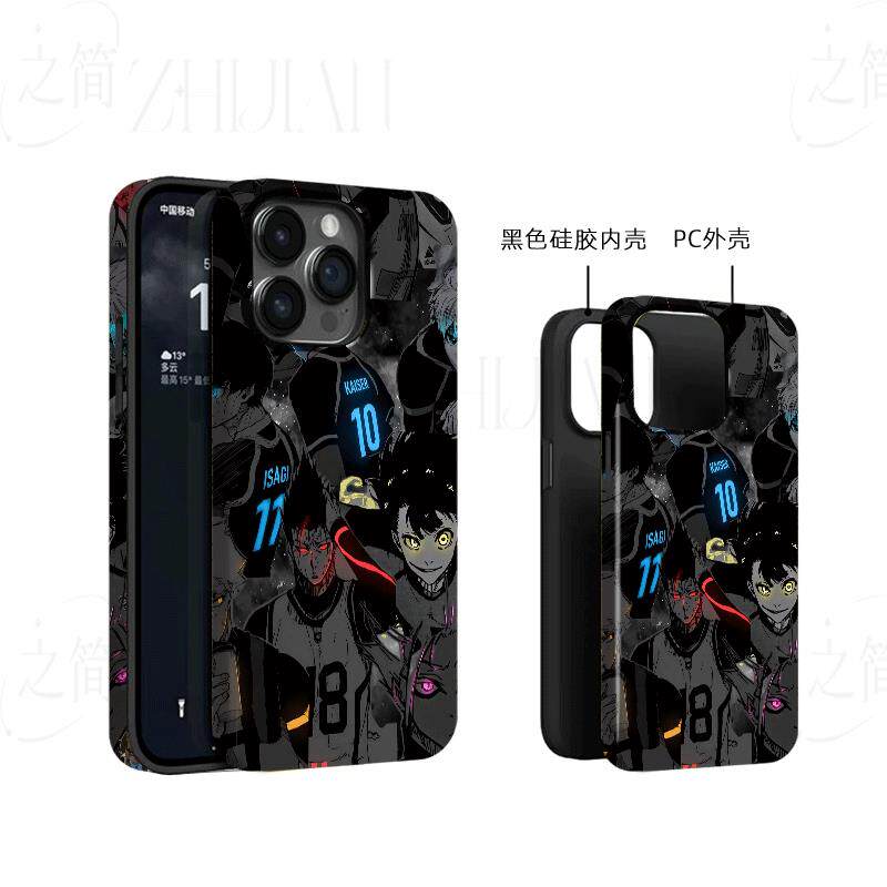 蓝锁全员磨砂磁吸手机壳大孔亮面硬壳适用苹果iphone18promax华为PURAXVIEWVIVOS17E华为P60PRO