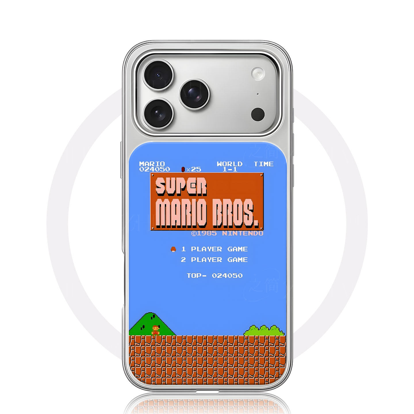 超级马里奥界面手机壳大孔电镀黑框碳纤纹二合一磁吸适用苹果17promax华为小米17PROMAXP60PROPURA70ULTRA