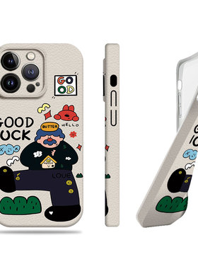 苹果17promax插画大叔女孩菲林情侣手机壳适用苹果华为畅玩70PLUS红米TURBO4PROVIVOY78PLUSopporeno15pro荣