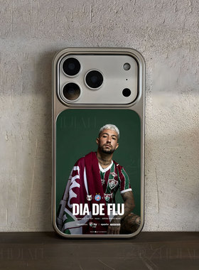 足球员宣传照手机壳大孔电镀黑框碳纤纹二合一磁吸适用苹果17promax华为小米14PROPURA80PROPLUSPURA80ULTRA