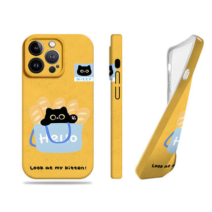 苹果17promax猫咪面包鱼菲林情侣手机壳适用苹果华为VIVOX200S真我gt8pro一加ACE5竞速版红米NOTE14PROPLUS荣