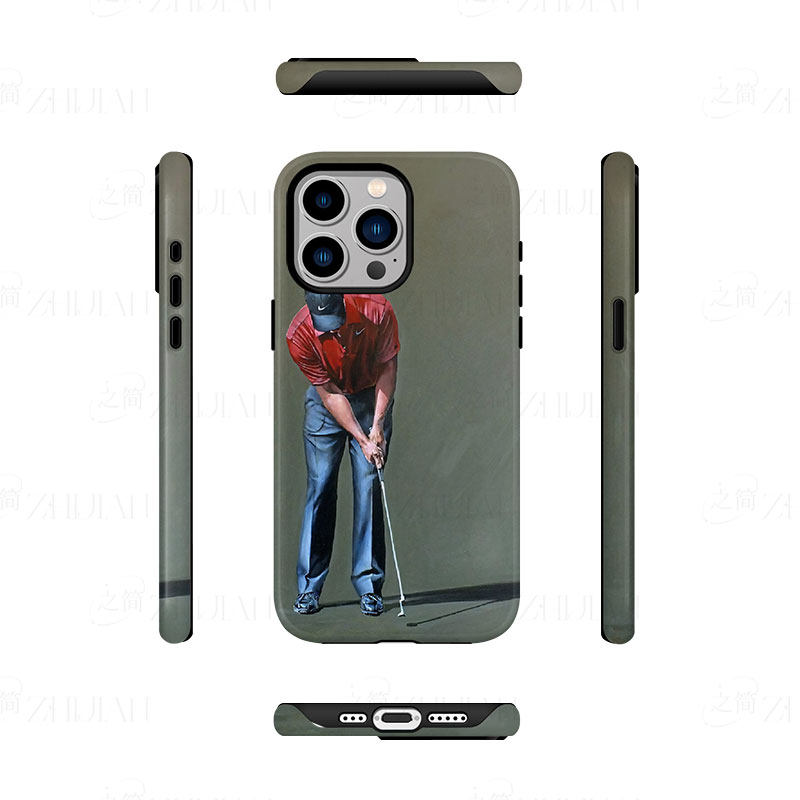 耐克高尔夫磨砂磁吸手机壳大孔亮面硬壳适用苹果iphone18promax华为PURAXVIEW1加TURBO6华为P40PROPLUS