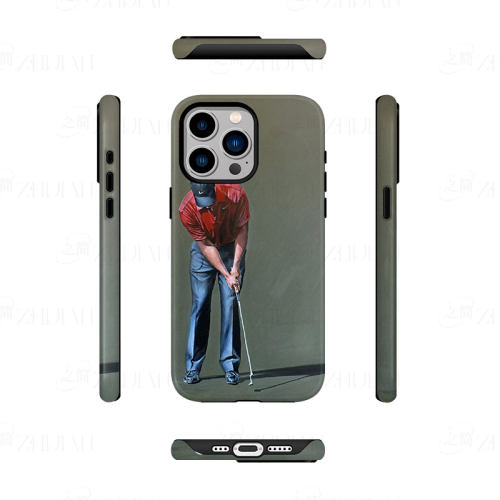 耐克高尔夫磨砂磁吸手机壳大孔亮面硬壳适用苹果iphone18promax华为PURAXVIEW1加TURBO6华为P40PROPLUS