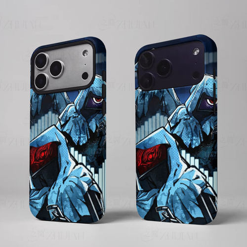 洛林兜帽机械磨砂磁吸手机壳大孔亮面硬壳适用苹果iphone18promax华为PURAXVIEW华为MATE40PROPLUS小米17PROM
