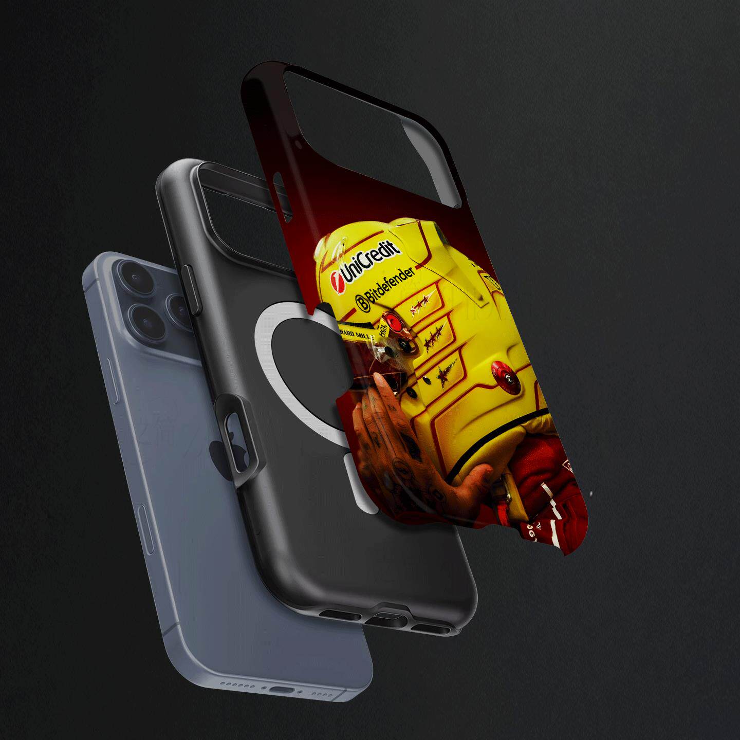勒克莱尔头盔硬壳磨砂磁吸手机壳适用苹果iphone17promax华为小米15PROVIVOX200至尊MATE80PROMAXOPPOFINDX9P