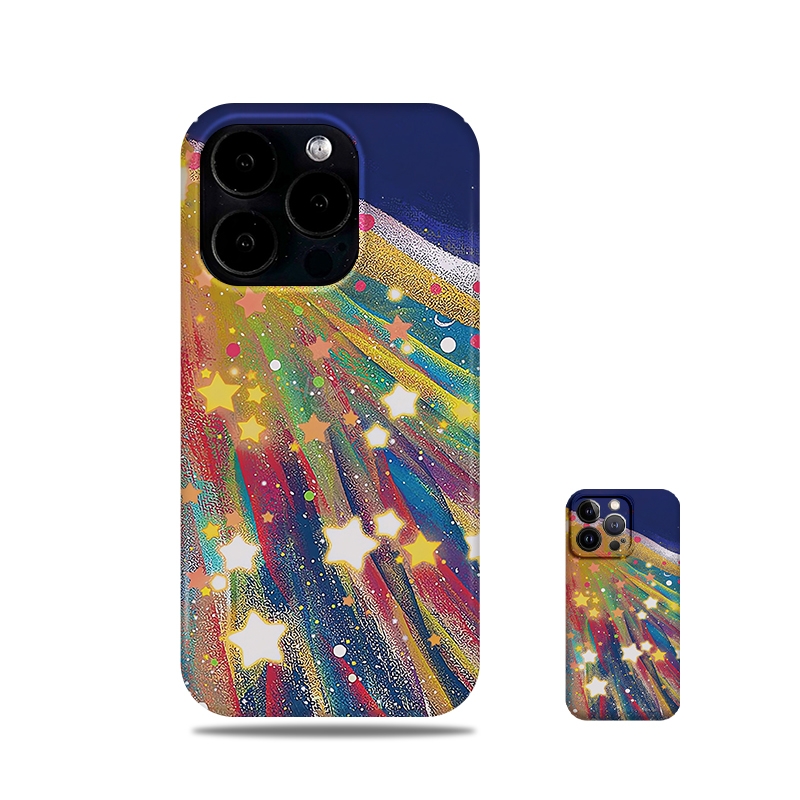 彩星流沙适用苹果华为荣耀vivooppo小米iphone14promax菲林硬亮面简约创意个性小众全包半包手机壳保护套