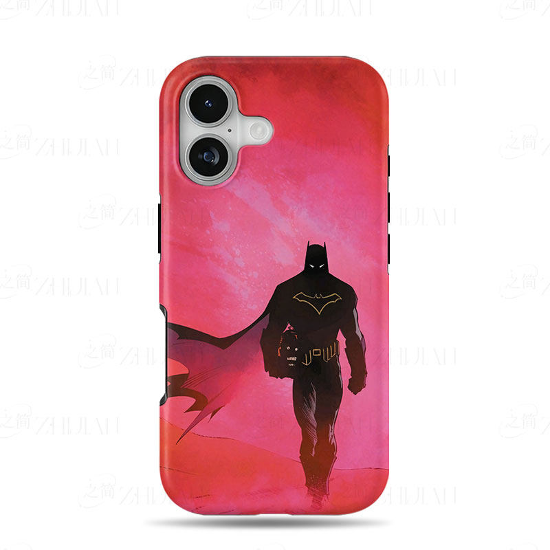 绯红蝙蝠侠磨砂磁吸手机壳大孔亮面硬壳适用苹果iphone18promax华为PURAXVIEWOPPOFINDX5PRO华为P40PROPLUS
