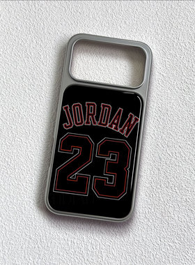 乔丹23号手机壳大孔电镀黑框碳纤维二合一玻璃适用苹果17promax华为小米17PROMAXPURA70ULTRAPURA80ULTRA