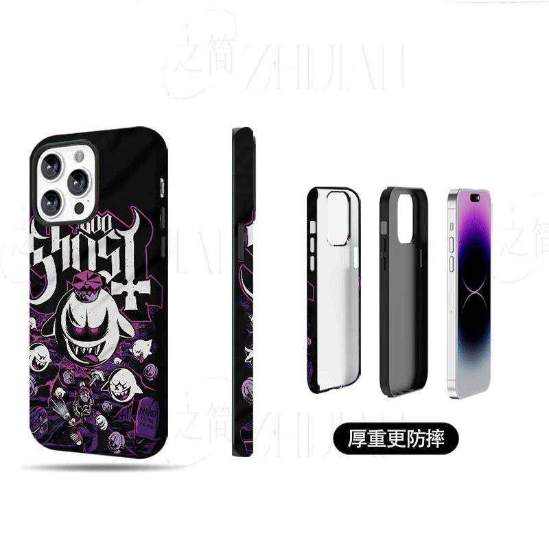 马里奥幽灵图磨砂磁吸手机壳大孔亮面硬壳适用苹果iphone18promax华为PURAXVIEW小米CIVI3华为畅享90PROMAX