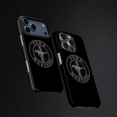 福特野马车标硬壳磨砂磁吸手机壳适用苹果iphone17promax华为P70PRO小米15PROMATE70PRO+MATE60PRO