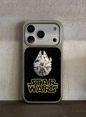 星战千年隼手机壳大孔电镀黑框碳纤纹二合一磁吸适用苹果17promax华为PURA80ULTRAPURA70ULTRAMATE70PROPLUS