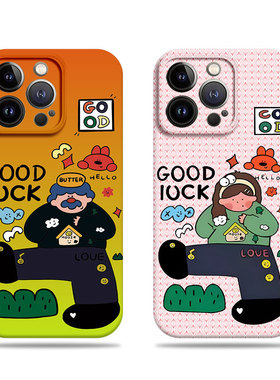 苹果17promax插画大叔女孩菲林情侣手机壳适用苹果华为NOVA13PRO荣耀500proIQOOZ8XIQOO11PRO红米NOTE15PROPL