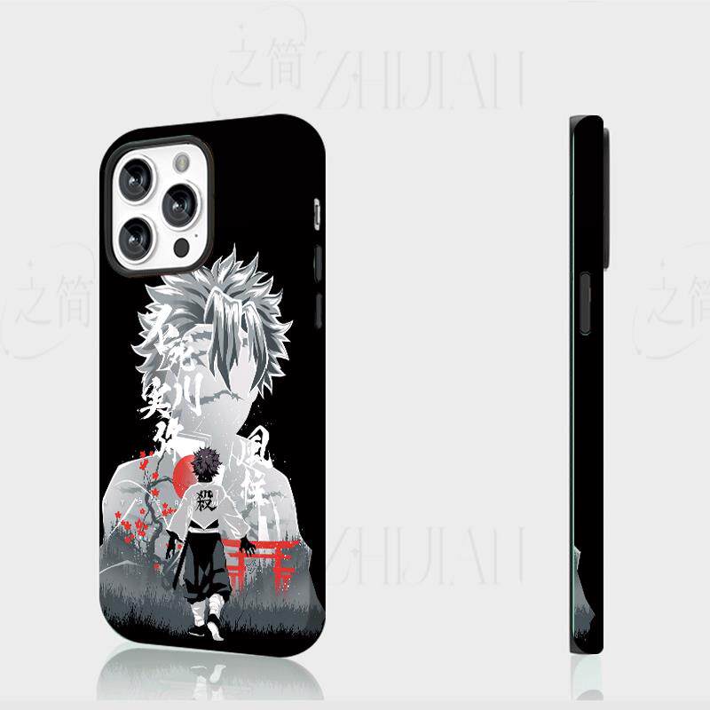 鬼灭风柱实弥磨砂磁吸手机壳大孔亮面硬壳适用苹果iphone18promax华为PURAXVIEWOPPORENO15C小米CIVI4PRO