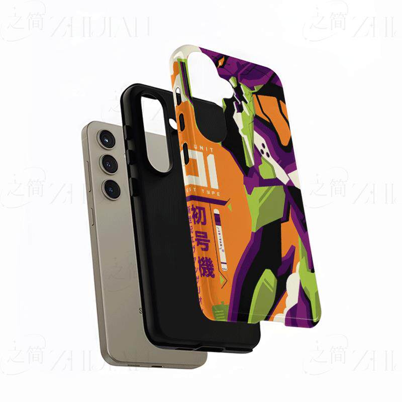 EVA初号机磨砂磁吸手机壳大孔亮面硬壳适用苹果iphone18promax华为PURAXVIEWOPPORENO6PROOPPOFINDX8PRO