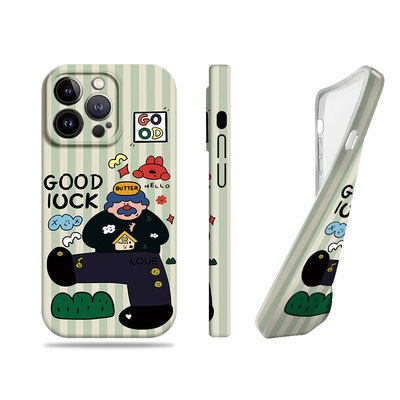 苹果17promax插画大叔女孩菲林情侣手机壳适用苹果华为12/13/14/15新款OPPORENO14PROOPPOA97荣耀400PRO红米N