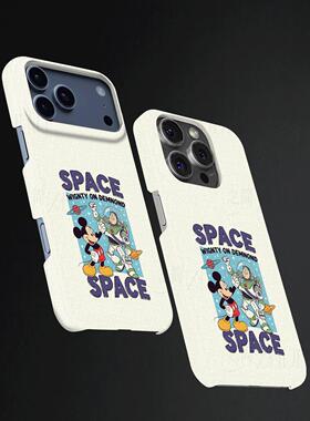 米老鼠巴斯光年硬壳磨砂磁吸手机壳适用苹果iphone17promax华为OPPOFINDX9PROVIVOX200PROMINIP60proP80PRO