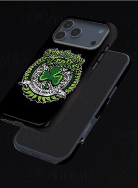 三叶草朋克徽磨砂磁吸手机壳大孔亮面硬壳适用苹果iphone18promax华为PURAXVIEW华为MATE70AIR华为PURA70PRO