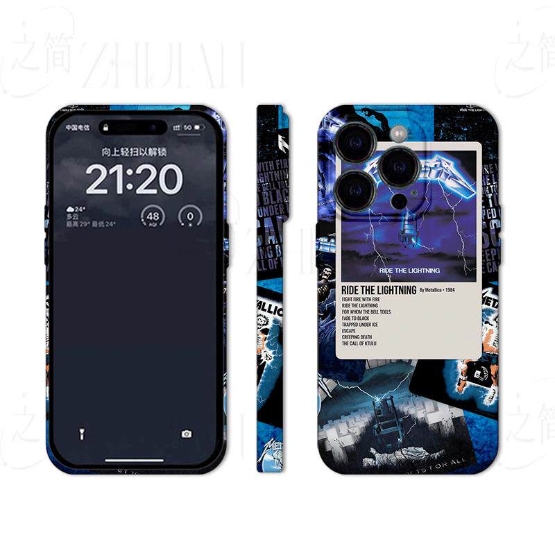 金属乐队磨砂磁吸手机壳大孔亮面硬壳适用苹果iphone18promax华为PURAXVIEW荣耀MAGIC6PRO1加11