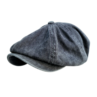 西里布复古元 年灰蓝色水洗报童帽八角帽贝雷帽鸭舌帽画家帽新品