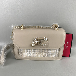 Kiss Kitty女包撤柜处理夏季小香风链条小方包通勤百搭单肩斜挎包