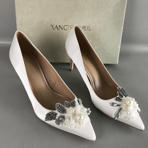 XANGIRL/香阁儿品牌女鞋断码撤柜春夏浅口单鞋洋气优雅百搭高跟鞋
