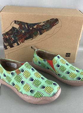 uin彩绘旅行鞋托莱多1艺术涂鸦休闲鞋平底百搭轻便舒适豆豆鞋女鞋