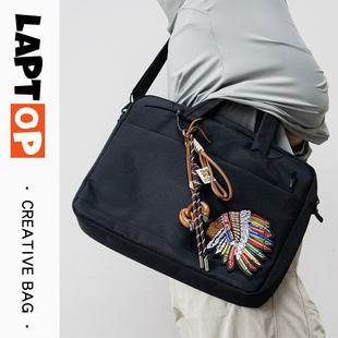 LAPTOP手提单肩斜挎电脑包适用13寸14寸15寸16寸17寸笔记本电脑包大容量游戏本收纳包适用华为联想MACBOOK