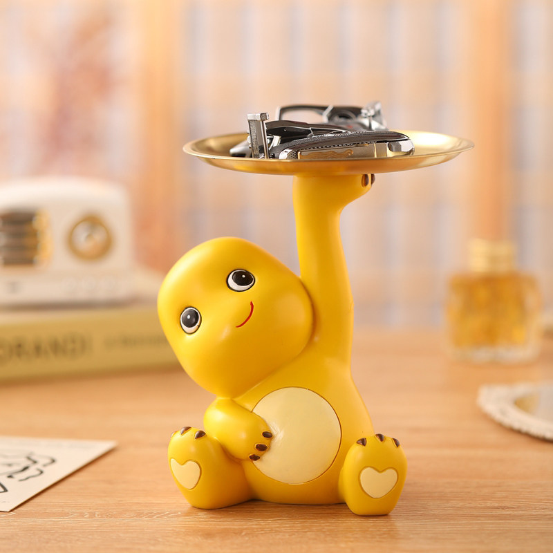 小黄龙入户门钥匙收纳玄关摆件客厅电视柜家居装饰品乔迁新居礼品
