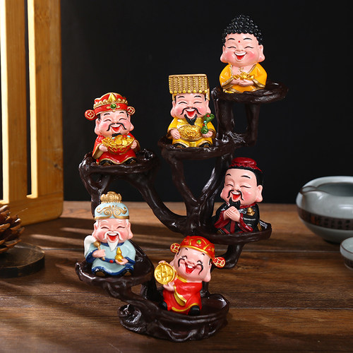 财神爷摆件创意装饰品玄关