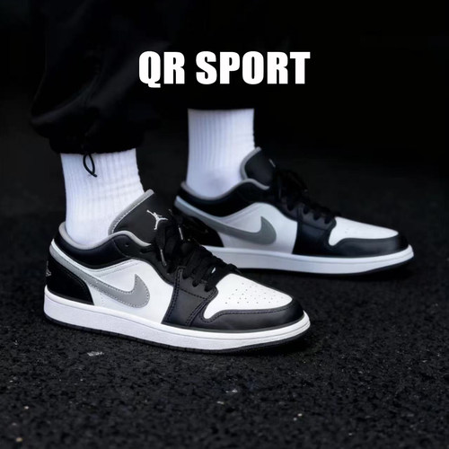 耐克AJ1男鞋AIR JORDAN 1 黑白灰 影子复古运动篮球鞋553558-040