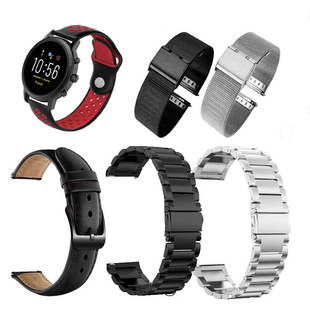 适用Fossil化石Gen4 5e智能手表硅胶表带尼龙三珠腕带充电器线座