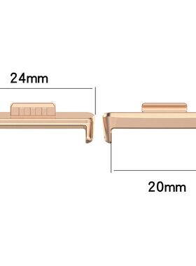 适用华为fit4表带连接器HUAWEIWATCH FIT3/4金属头粒不锈钢连接器