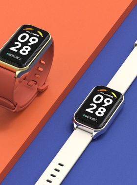 适用红米3 Redmi手环2表带小米手环89Active海洋硅胶腕带尼龙超纤