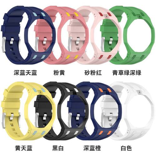 适用AP联名SWATCH彩色表带皇家