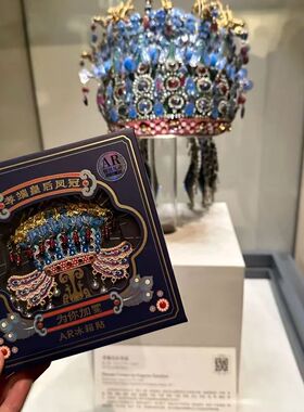 故宫国风博物馆凤冠冰箱贴文创旅游纪念品特色礼物金属磁吸送朋友