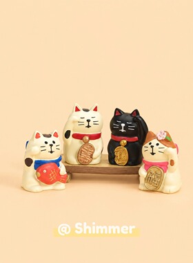 创意招财猫可爱治愈桌面摆件