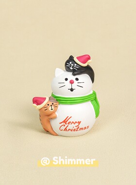 卡通招财猫树脂桌面摆件