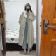 英伦风单排扣立领风衣外套女春秋季 宽松高级感小个子大衣 中长款