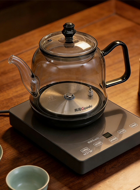 高度变频烧水壶电热底部上水工夫茶恒温泡茶煮茶一体机玻璃电茶炉