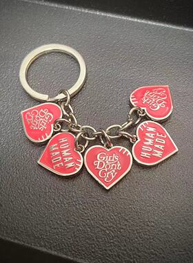 清仓 HUMAN MADE Girls Don't Cry 女孩不哭双面GDC钥匙扣挂件