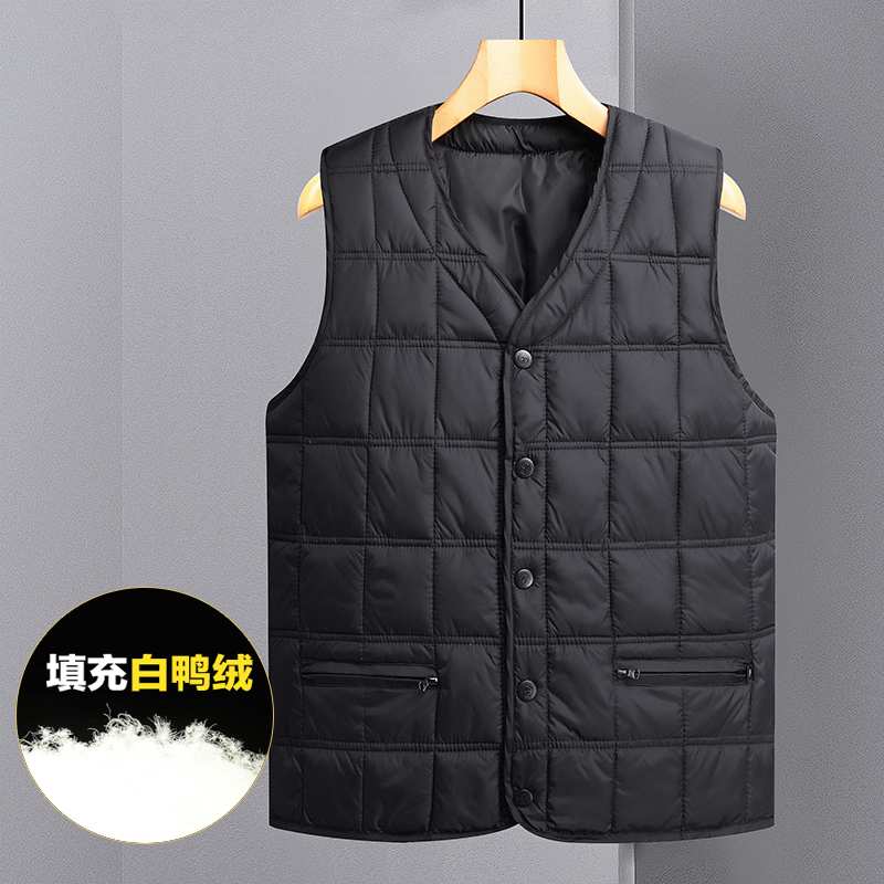 羽绒马甲保暖防寒防跑毛