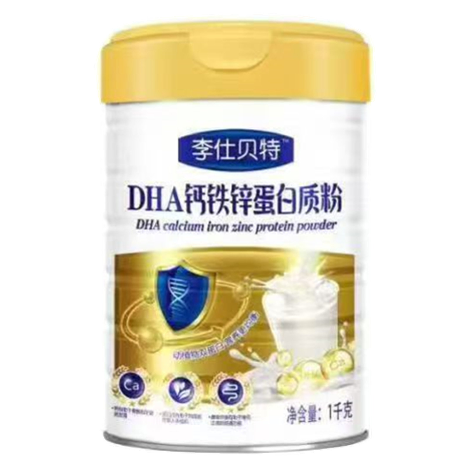 李仕贝特 DHA钙铁锌蛋白质粉1千克学生成人中老年牛初乳蛋白质粉