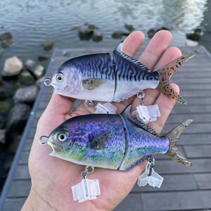 实拍 多节鱼鲳鱼仿生鱼饵软鱼鳍S游姿金枪路亚鱼饵海钓鲈鱼石斑