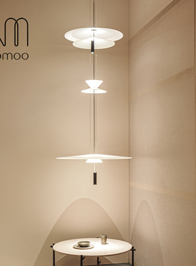 Vibia FLAMINGO现代设计师LED客厅餐厅雨伞艺术吊灯别墅极简吊灯