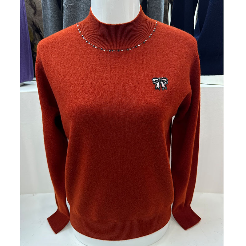 半高领毛衣女2025新款妈妈羊毛衫