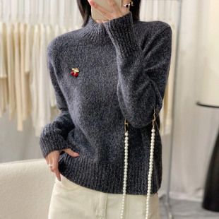 打底羊毛衫 慵懒毛衣高级感宽松内搭松弛感羊绒衫 冬季 2025新款 女款